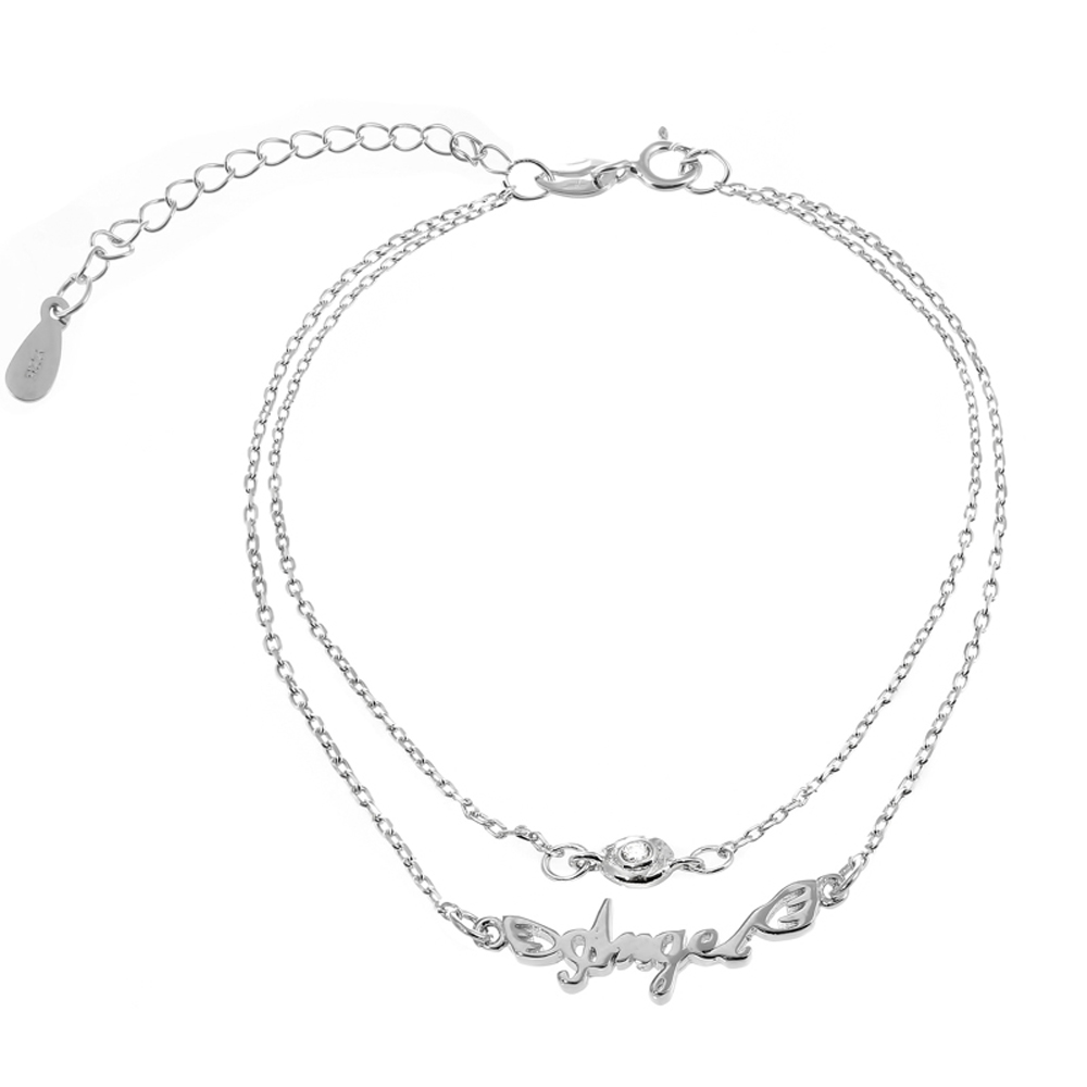 

Серебряный браслет Silvex925 «Angel» 16+5 см с фианитом (вес 2.1 г) модели Б2Ф/818