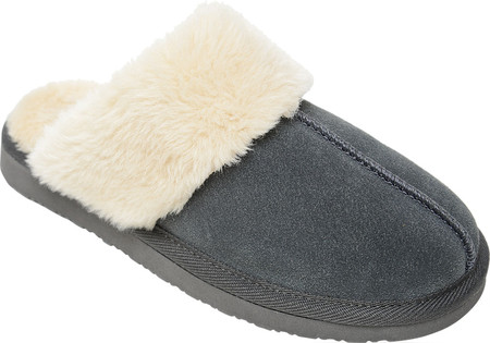

Женские комнатные тапочки Minnetonka Chesney Scuff Charcoal Suede 37