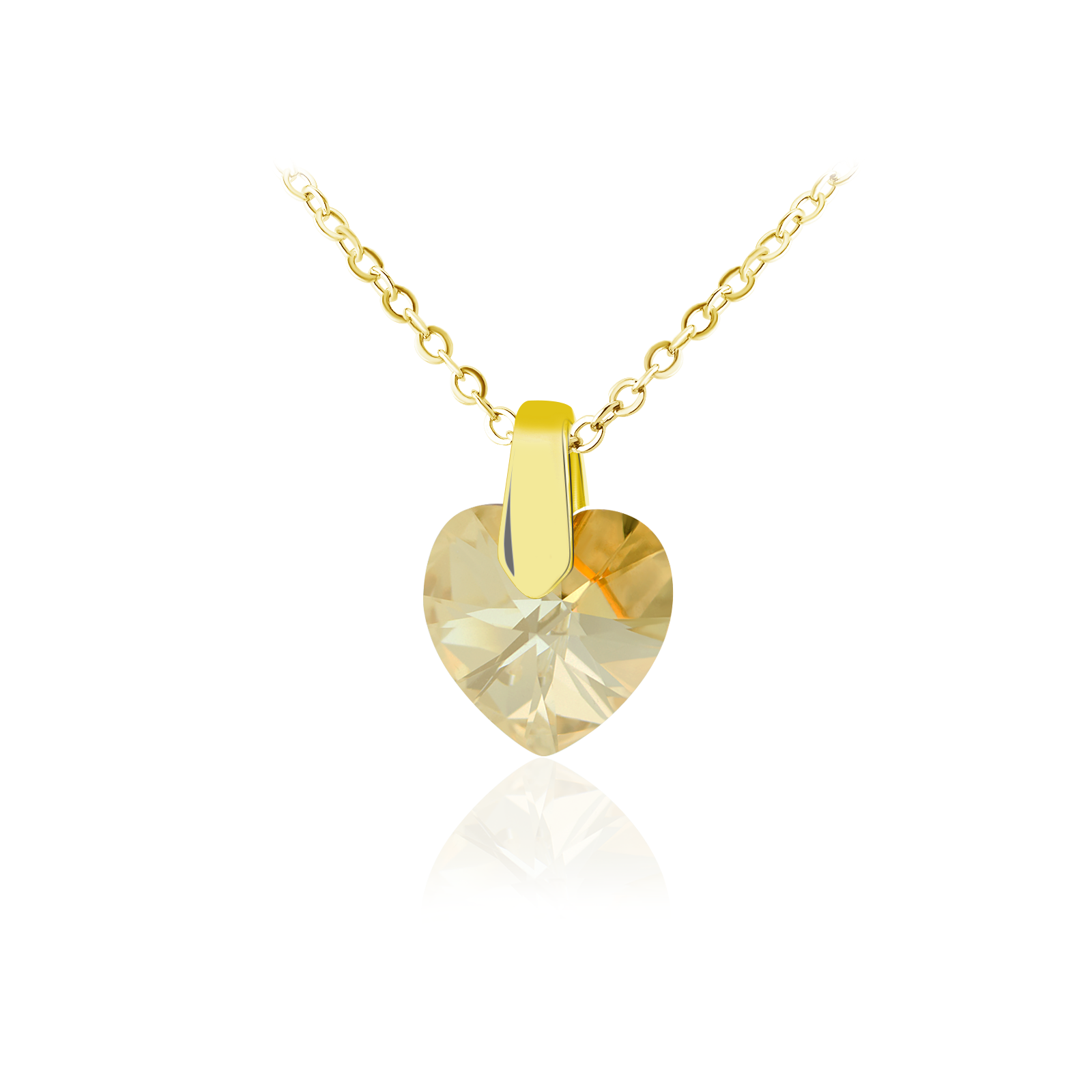 

Кулон KOBI Heart Small со Swarovski 9x10 мм модели 7430-2259-35-35