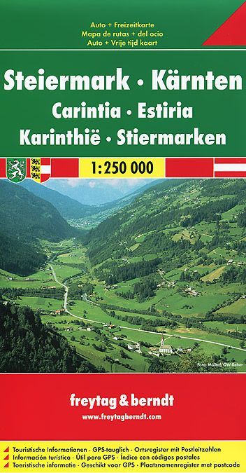 

Styria, Carinthia: Road and Leisure Map