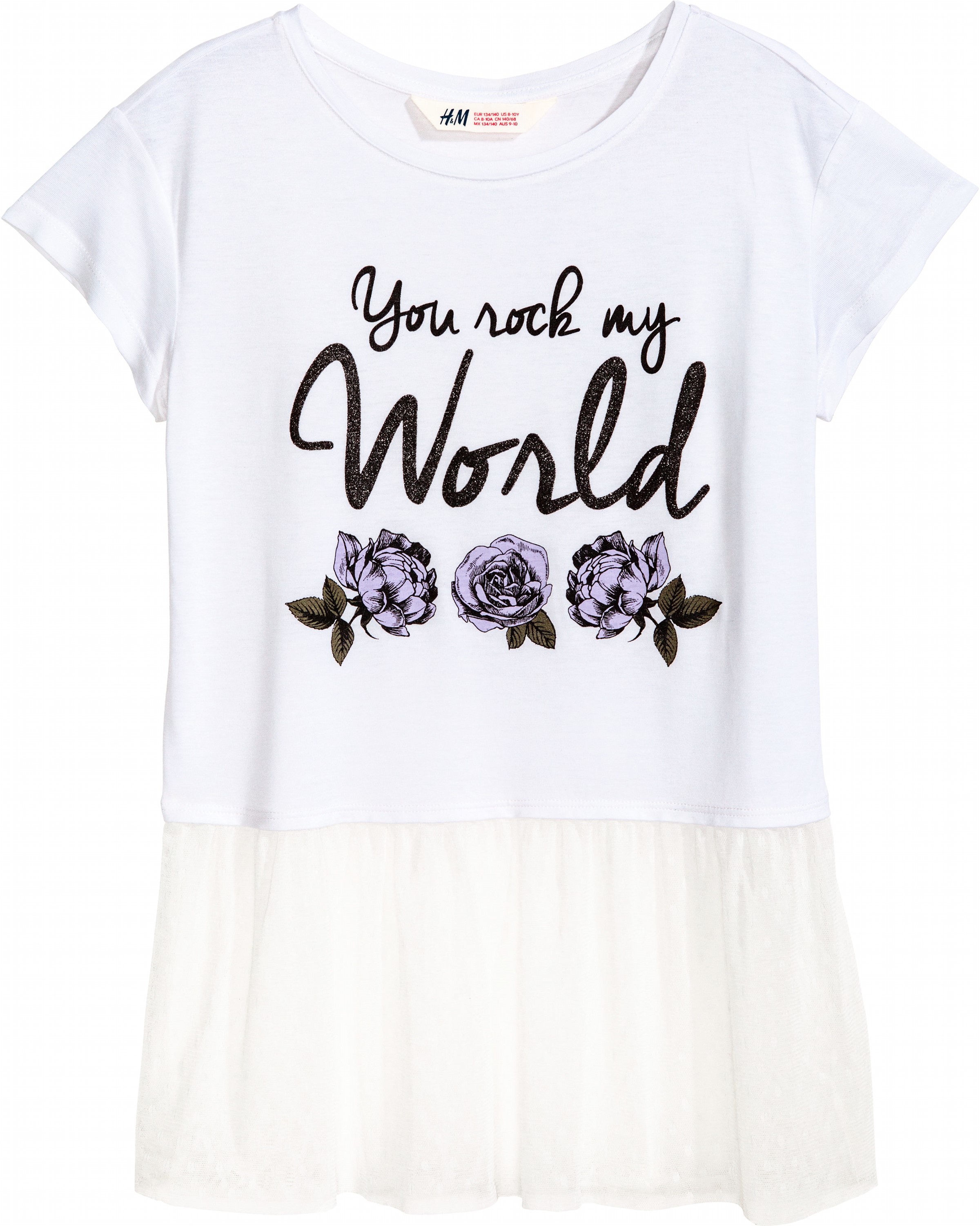 

Футболка H&M 5212426 170 см Белая