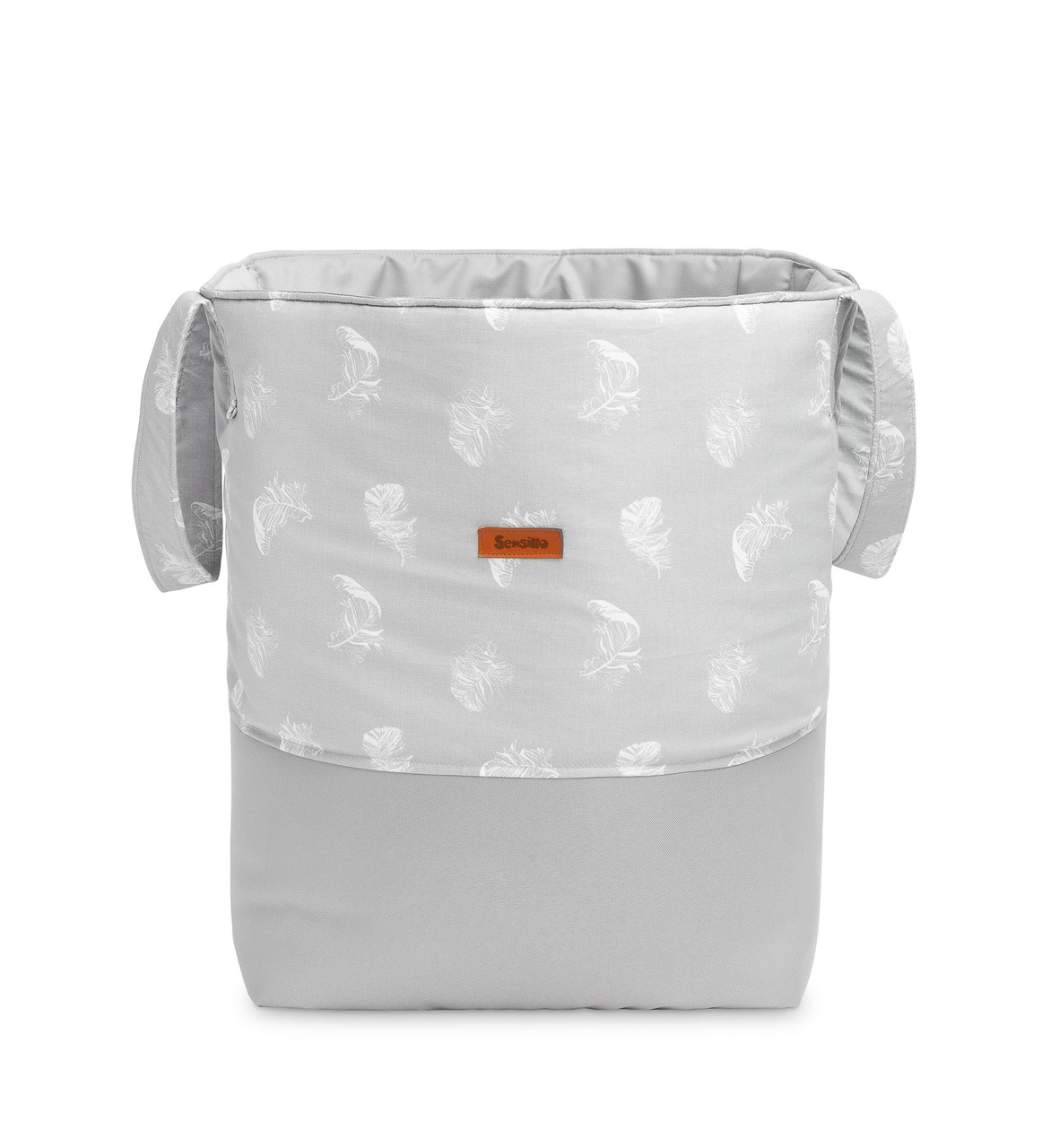 

Текстильная корзина для игрушек Sensillo Medium Piorka Szare 35х47 см