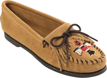 

Женские мокасины Minnetonka Thunderbird Suede Boat Sole Tan 38