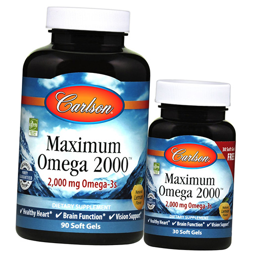 

Maximum Omega 2000 Carlson Labs 120гелкапс Лимон (67353013)