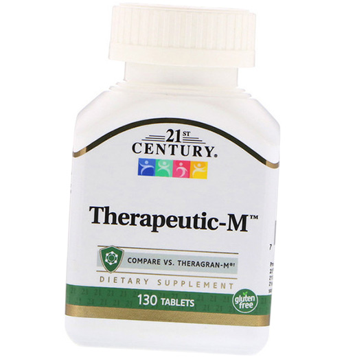 

Мультивитамины Терапевтические, Therapeutic-M, 21st Century 130таб (36440047)