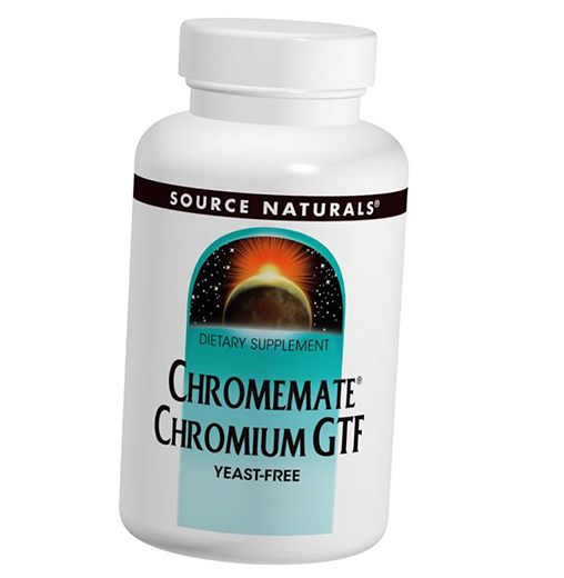 

Хром GTF, Chromium GTF, Source Naturals 240таб (36355120)