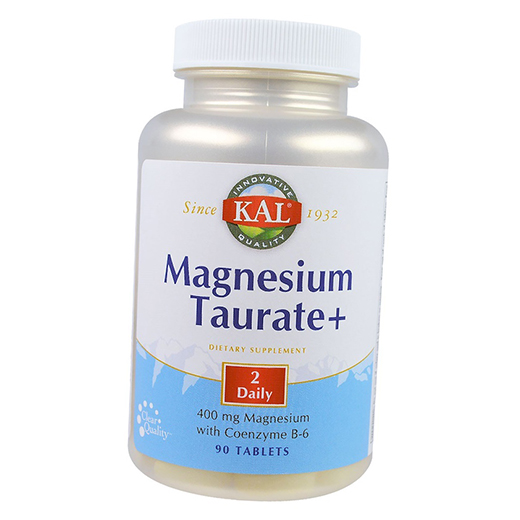 

Таурат Магния и Витамин В6, Magnesium Taurate 400, KAL 90таб (36424010)