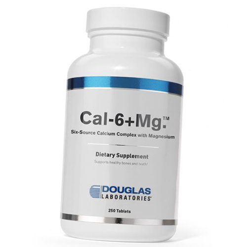 

Витамины для костей и зубов, Cal-6+Mg, Douglas Laboratories 250таб (36414023)