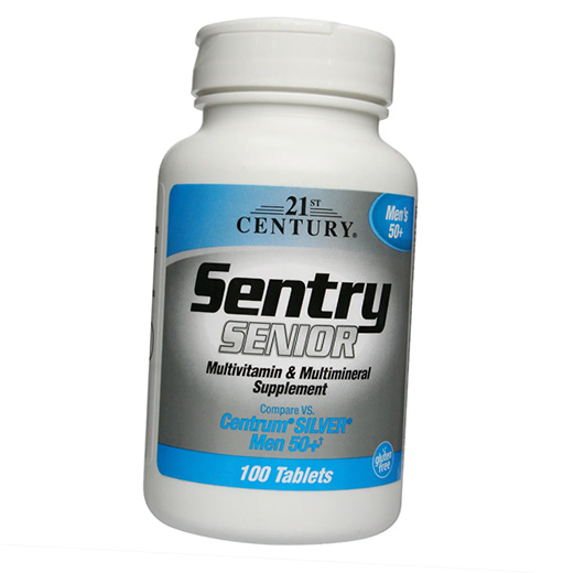 

Витамины для мужчин 50 +, Sentry Senior Men 50+, 21st Century 100таб (36440046)