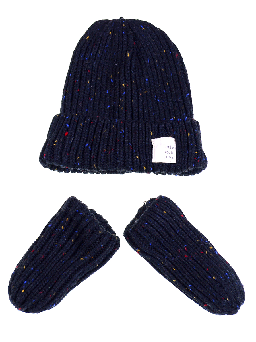 

Шапка+варежки Primark 12-24 Черный 5001945