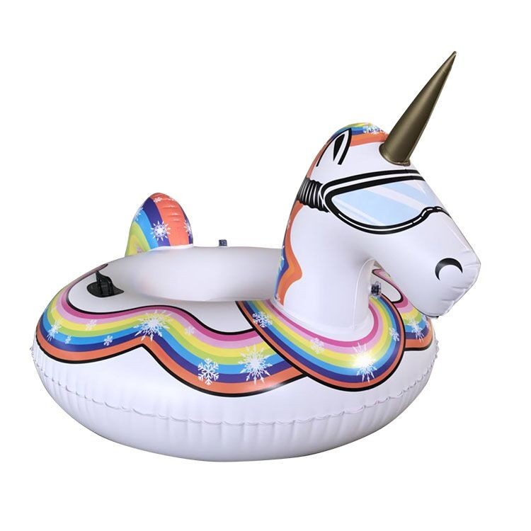 

Зимняя надувная ватрушка тюбинг Summer Toys Единорог белый