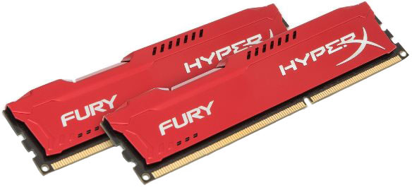 

Оперативная память HyperX DDR3-1600 16384MB PC3-12800 (Kit of 2x8192) FURY Red (HX316C10FRK2/16)