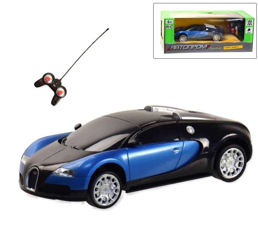 

Машинка Bugatti Veyron из серии Автопром на радиоуправлении синий Автопром (8810) (153817)