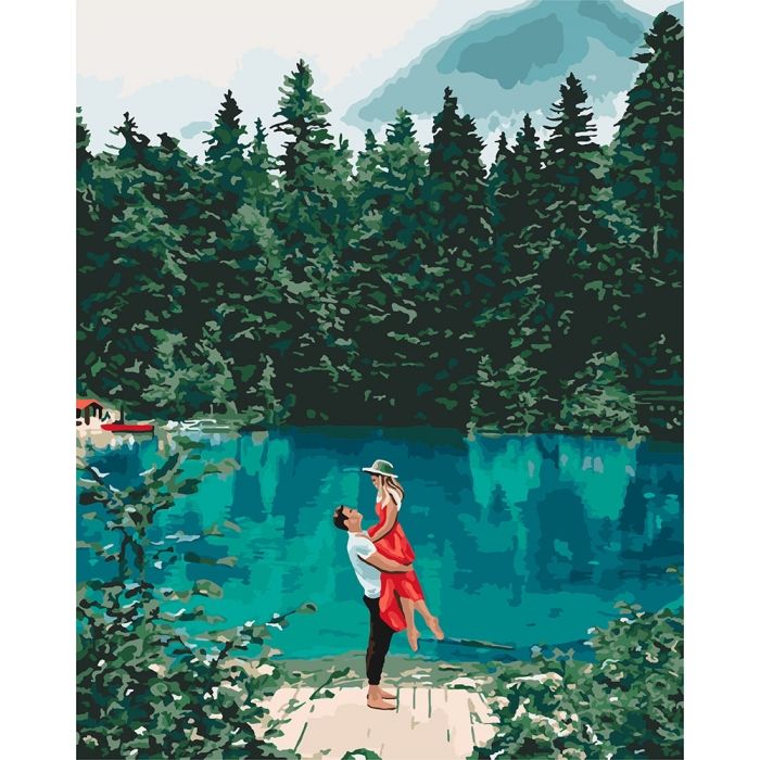 

Картина по номерам Свидание у озера Идейка (КНО2271) (131795)