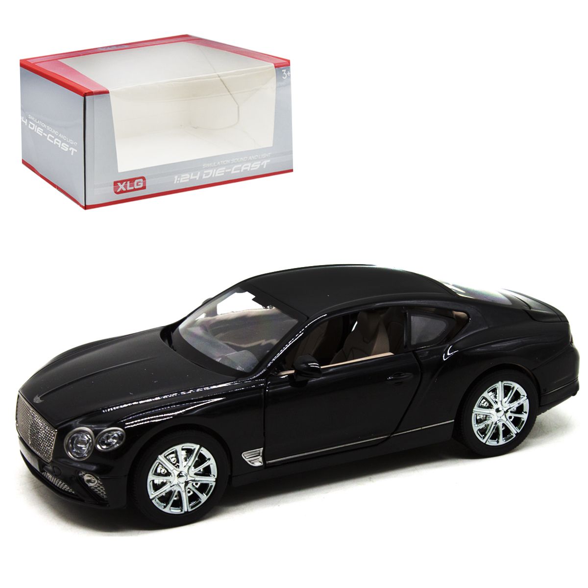 

Машина металлическая Bentley Continental GT черный XLG (М929J-1) (153394)