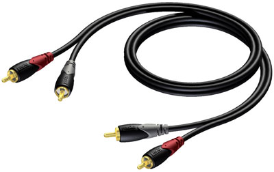 

Коммутационный кабель 2xRCA — 2xRCA 1 м Procab CLA800/1