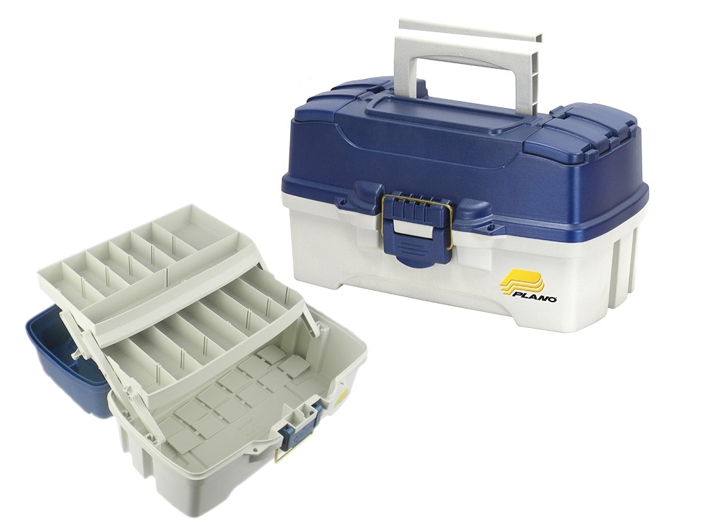

Ящик PLANO 620206 2 Tray Tackle Box w/ dual top access Blue Metallic/Off White (36,2x21,59x19,69 см)