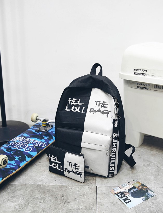 

Рюкзак Jsstore This is Bag Конрастный Черно-белый