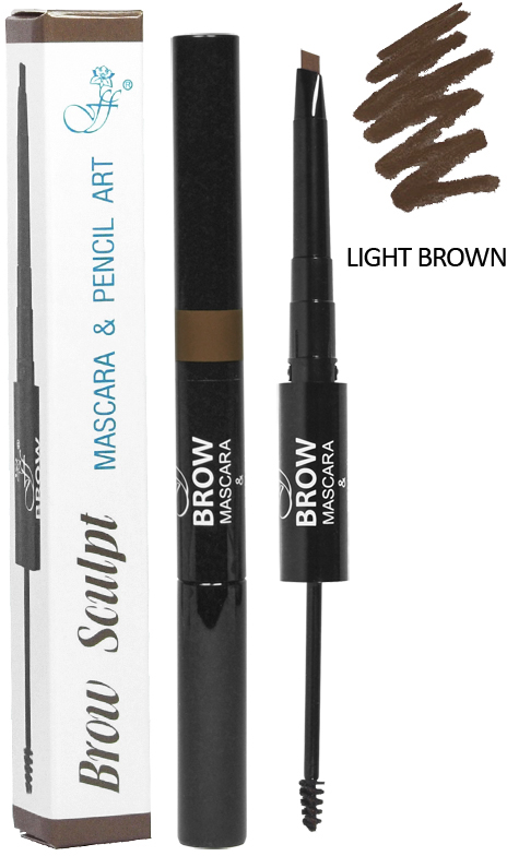 Карандаш + тушь для бровей FFleur BME-17 Light Brown (4716112283786 ...