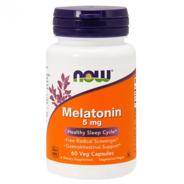 

Витамины Now Foods Melatonin 5 мг (60 капсул)