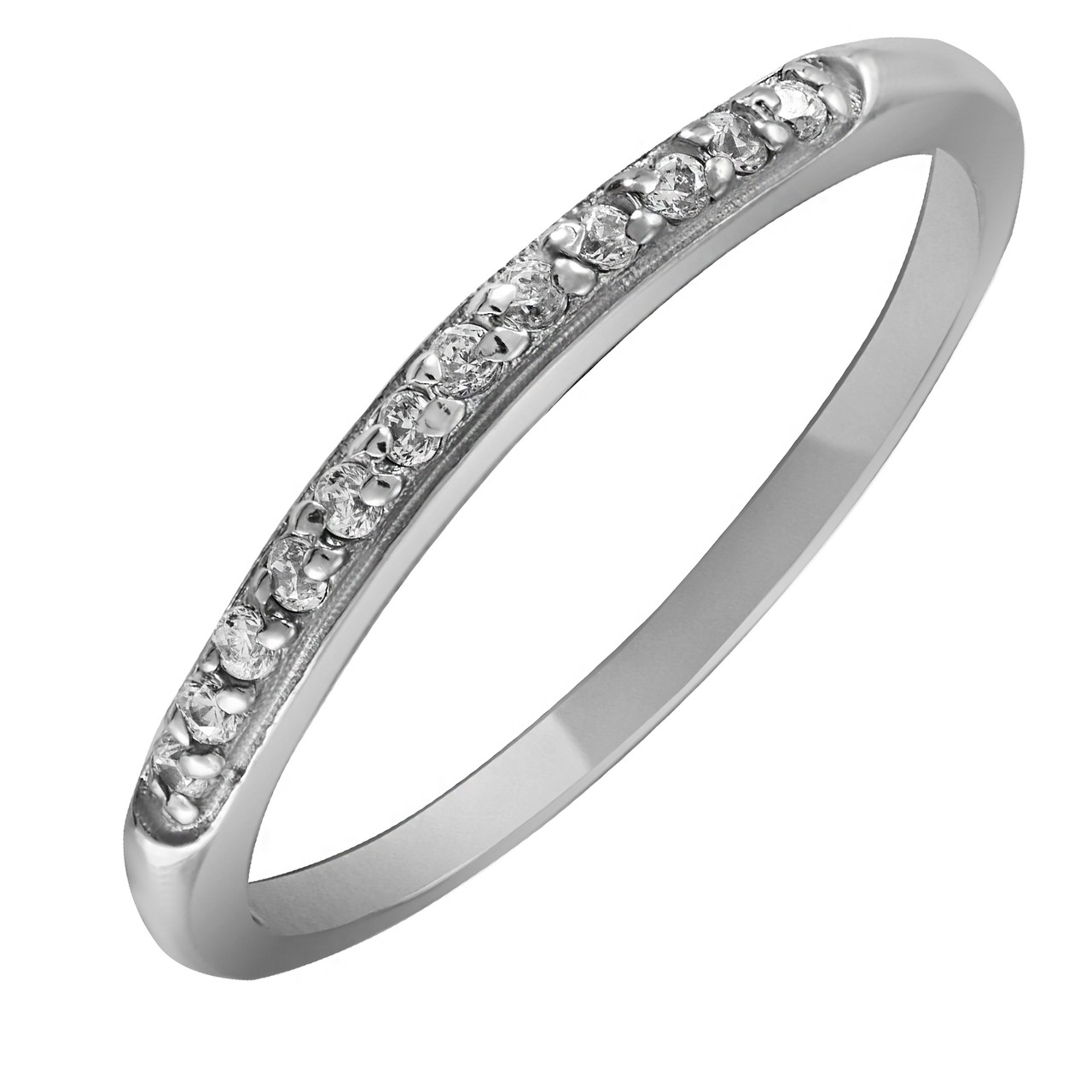 

Кольцо из серебра с куб. циркониями Twiddle Jewelry 21 размер 1.29 г (К014-21.0)