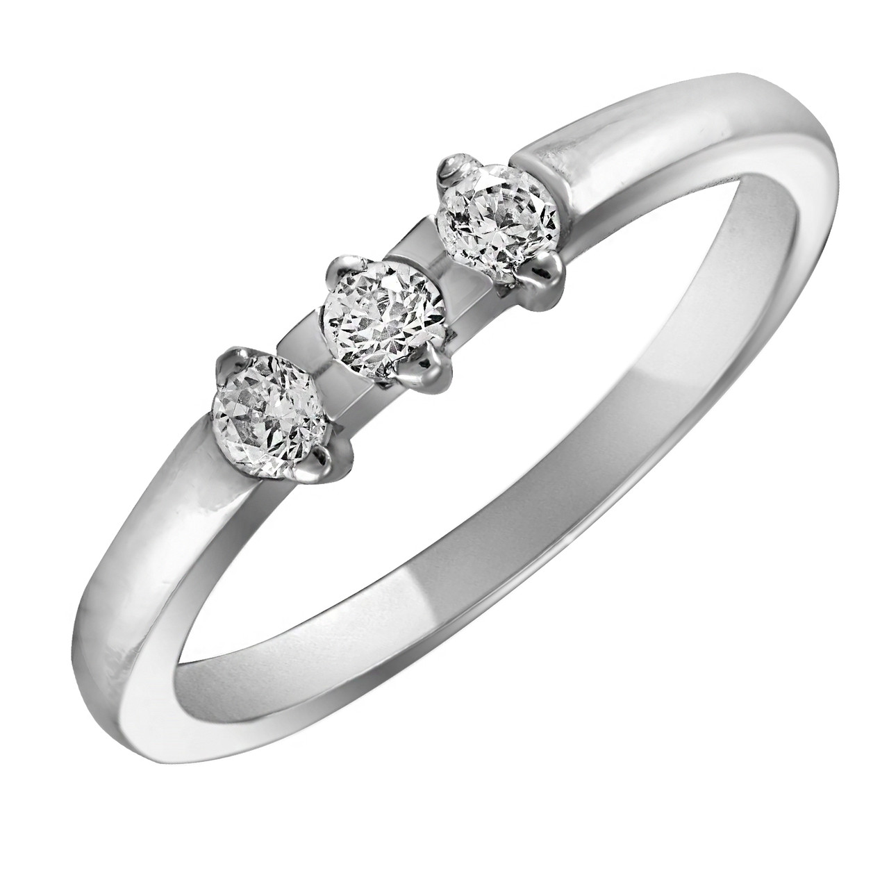 

Кольцо из серебра с кубическим цирконием Twiddle Jewelry 19 размер 1.9 г (К002-19.0)