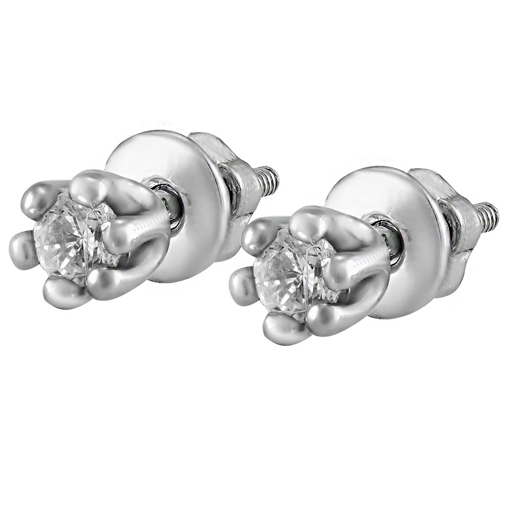 

Серьги-пуссеты Twiddle jewelry с кубическим цирконием 1.15 г (С041)