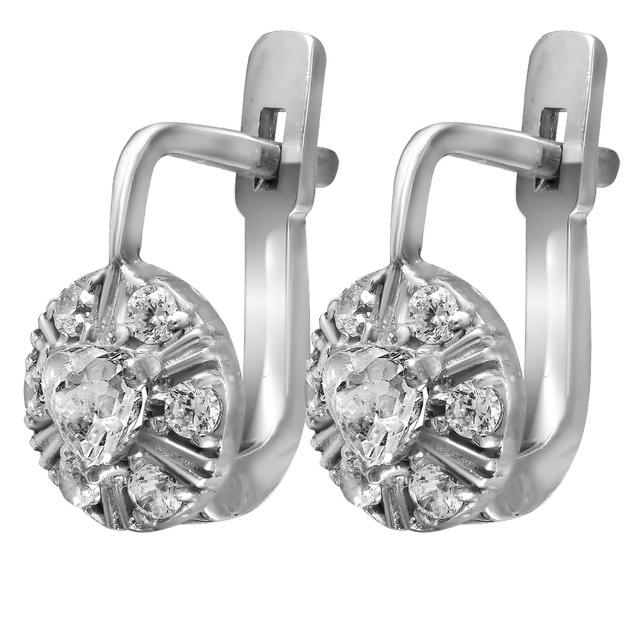 

Серьги Twiddle jewelry с кубическим цирконием 1.43 г (С032)