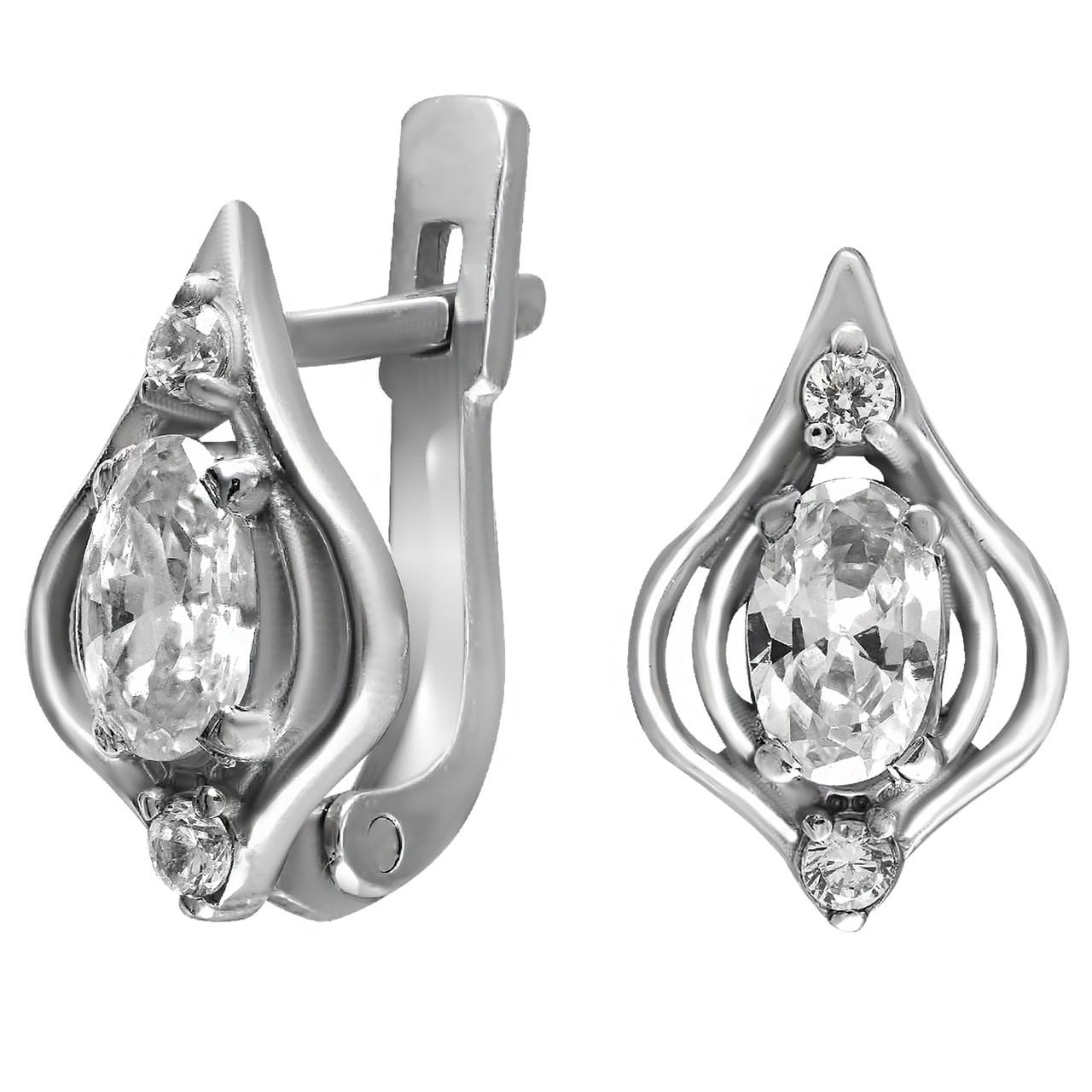 

Серьги Twiddle jewelry с кубическим цирконием 1.30 г (С020)