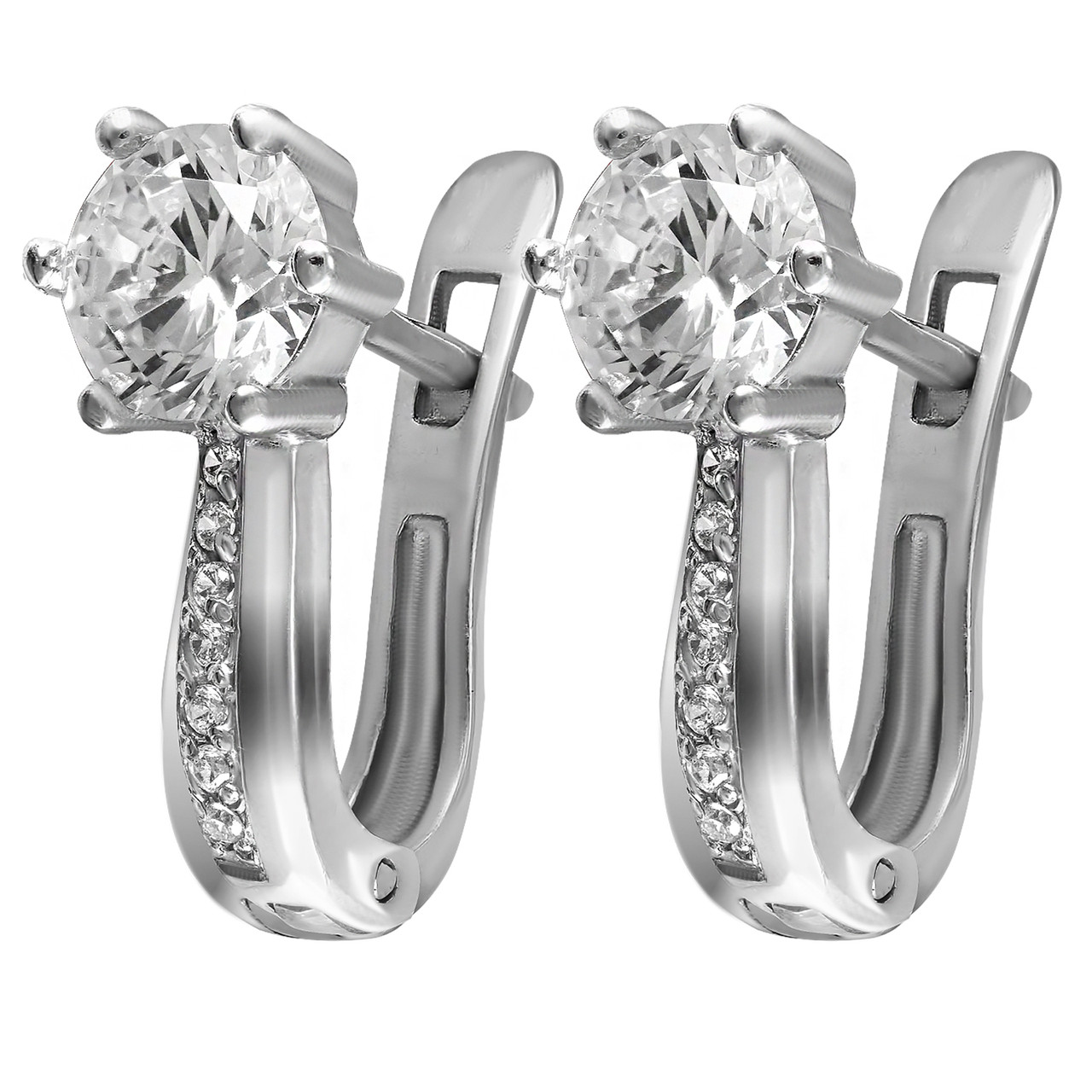 

Серьги Twiddle jewelry с кубическим цирконием 2.86 г (С029)