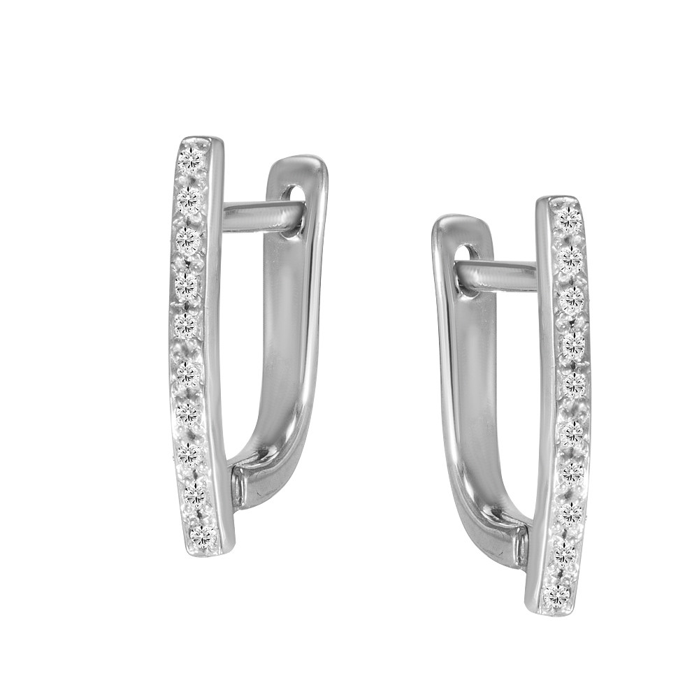 

Серьги Twiddle jewelry с кубическим цирконием 1.95 г (С071)