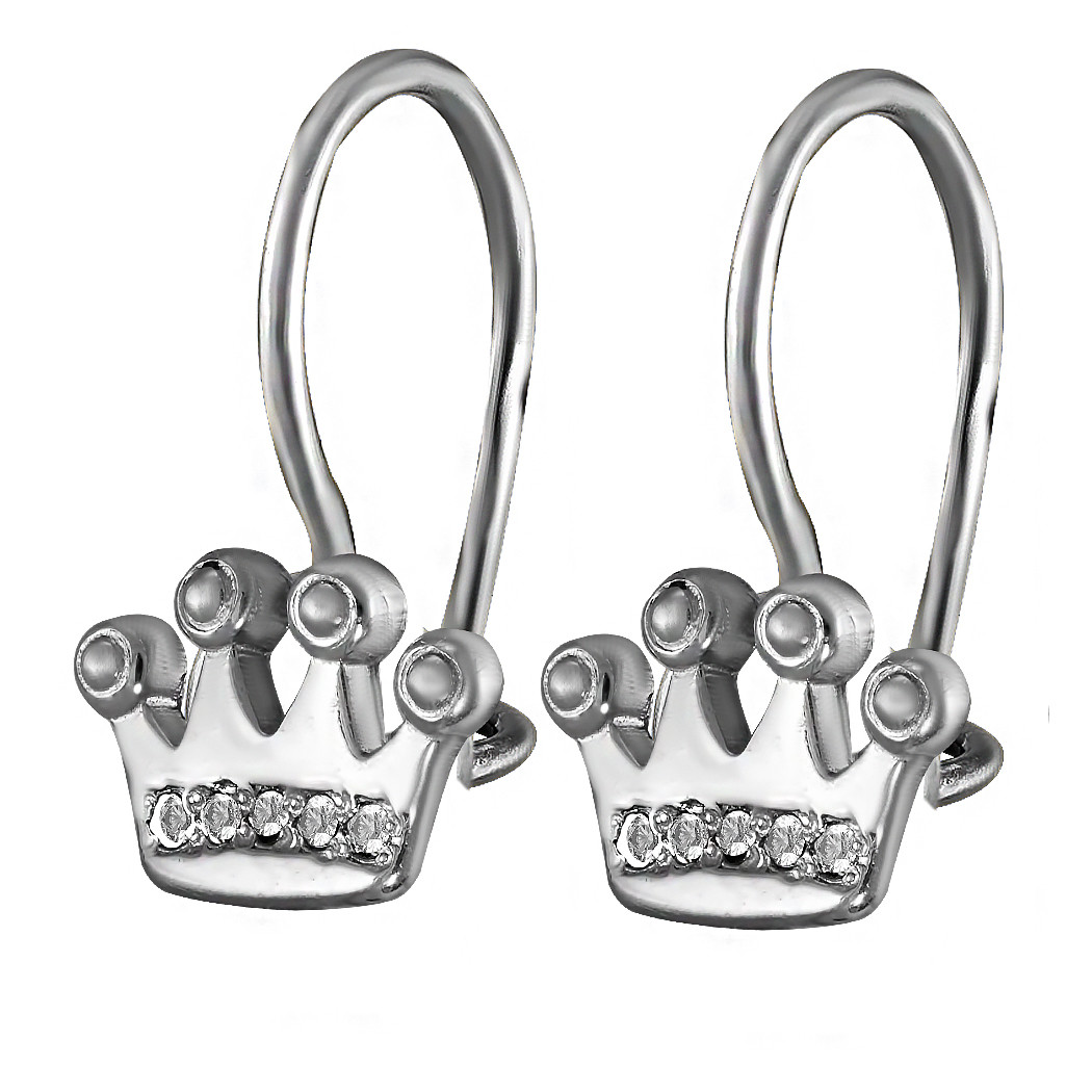

Серьги Twiddle jewelry с кубическим цирконием 1.36 г (С053)