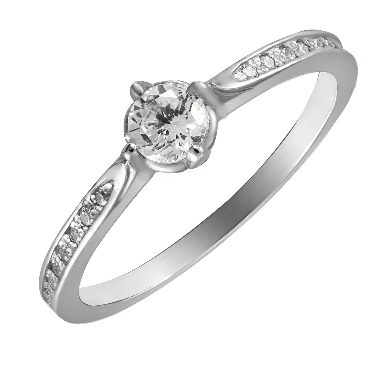 

Кольцо из серебра с циркониями Twiddle Jewelry 18.5 размер 1.34 г (К009-18.5)
