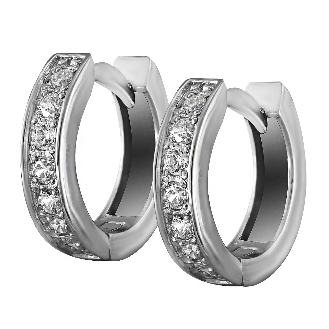 

Серьги Twiddle jewelry с кубическим цирконием 1.59 г (С008)