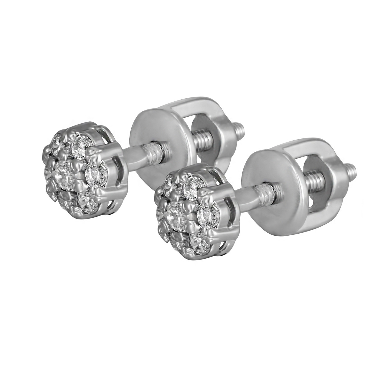

Серьги-пуссеты Twiddle jewelry с кубическим цирконием 1.16 г (С039)