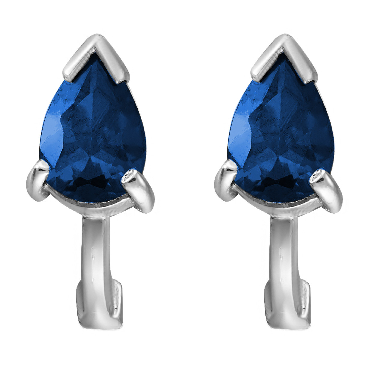 

Серьги из серебра с цирконием синий Twiddle Jewelry 1.9 г (С001с)