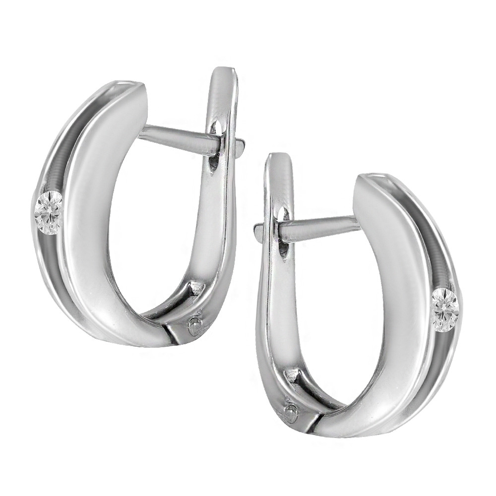 

Серьги Twiddle jewelry с кубическим цирконием 2.63 г (С068)