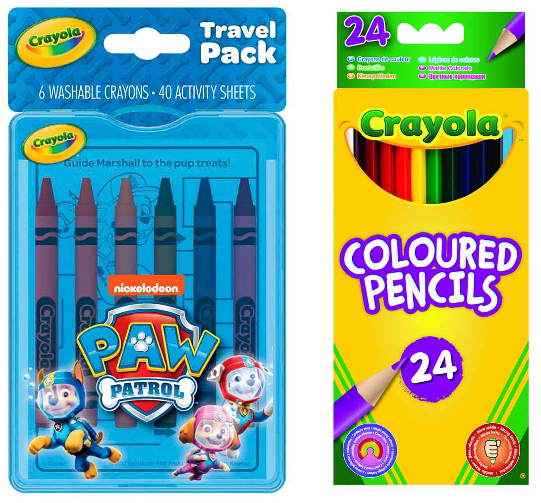 

Набор Crayola Цветные карандаши 24 шт + Набор с раскрасками Paw Patrol и восковыми мелками (04-0437-3624)