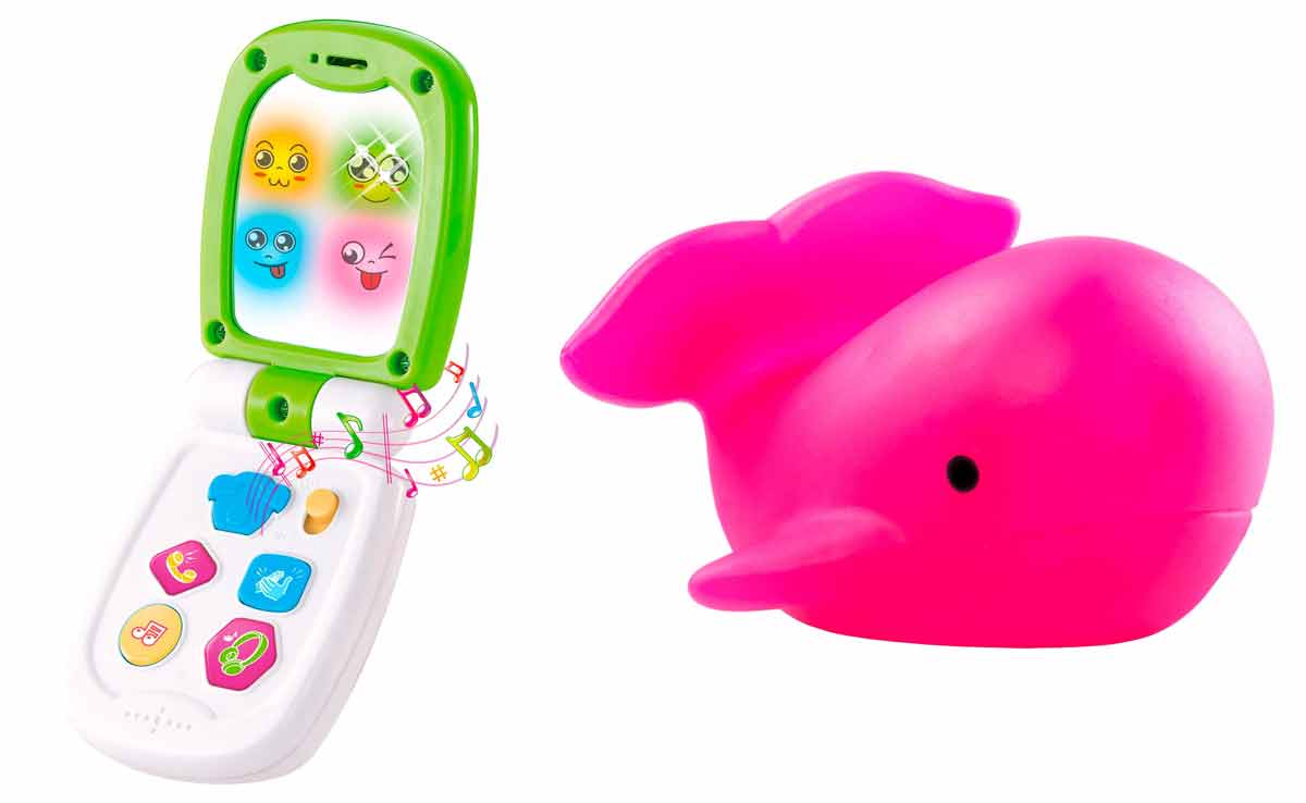

Набор игрушек BeBeLino Музыкальный телефон с зеркалом + Игрушка для ванны Кит (57112-8093)