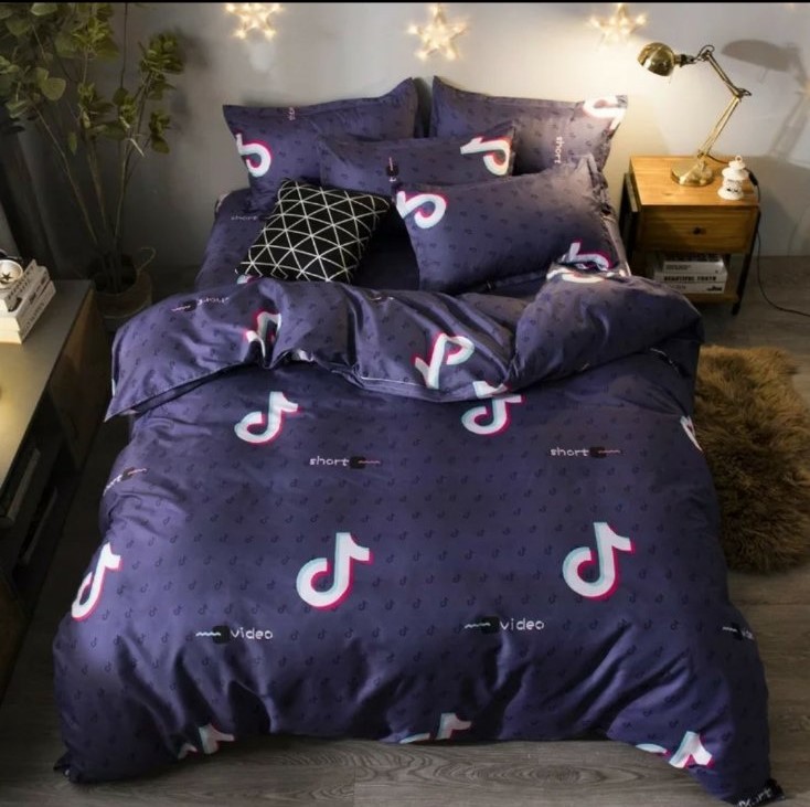 

Постельное белье CottonTwill Ранфорс Тик ток, Tiktok Турция 1.5-спальный 145x215 см ( FB22626CT)