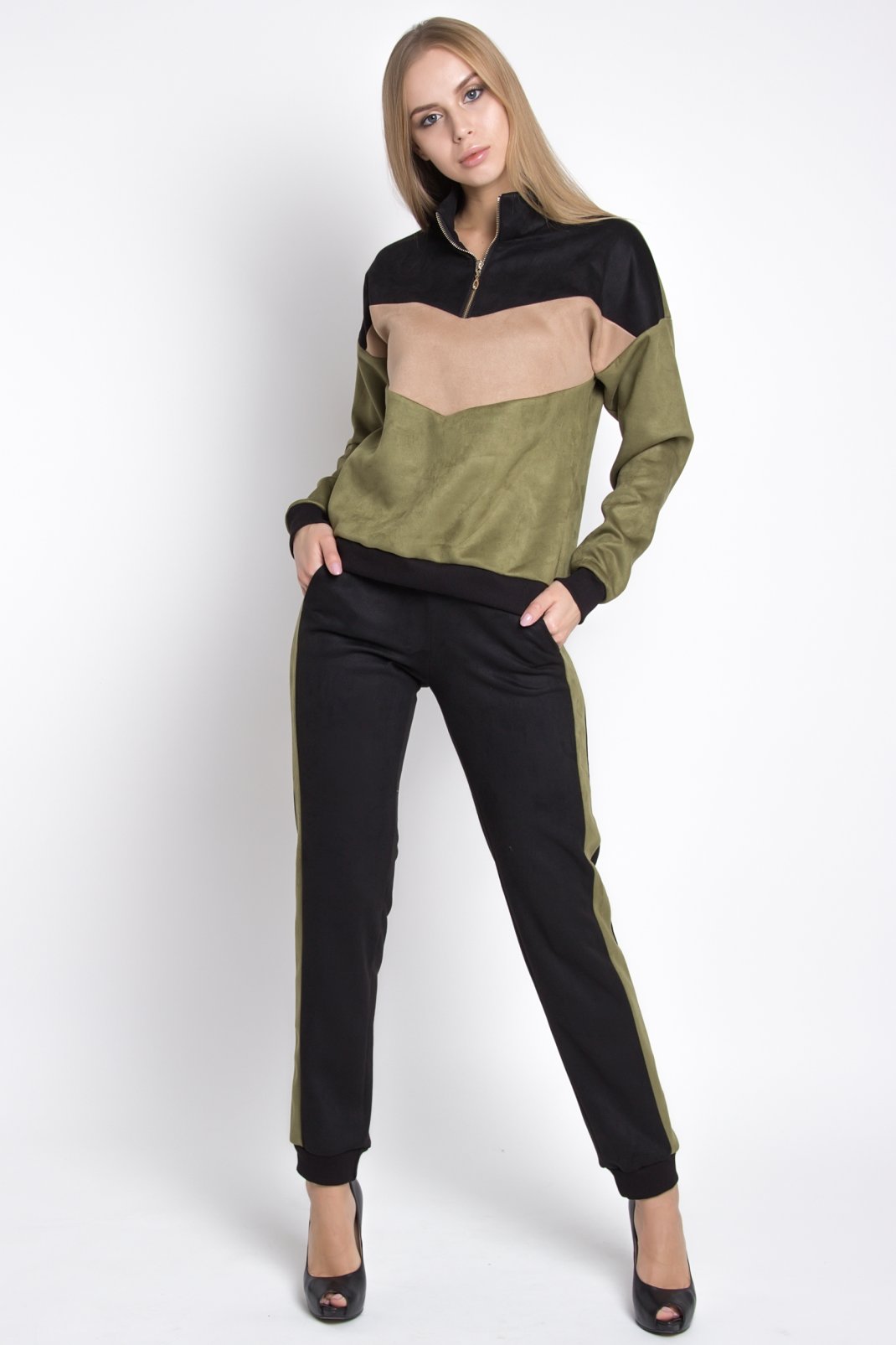 

Костюм Tales Sportchic_замш M хаки (TALES-ks2120)