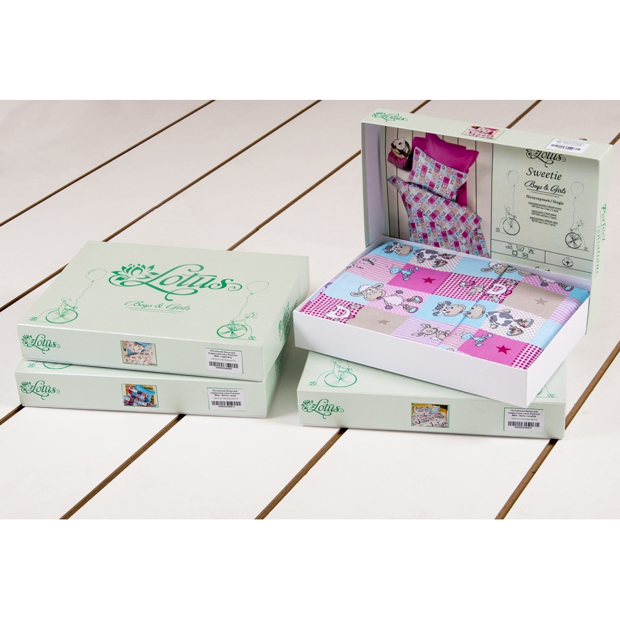 

Постельное белье для подростков Lotus Premium B&G - Sweetie розовый