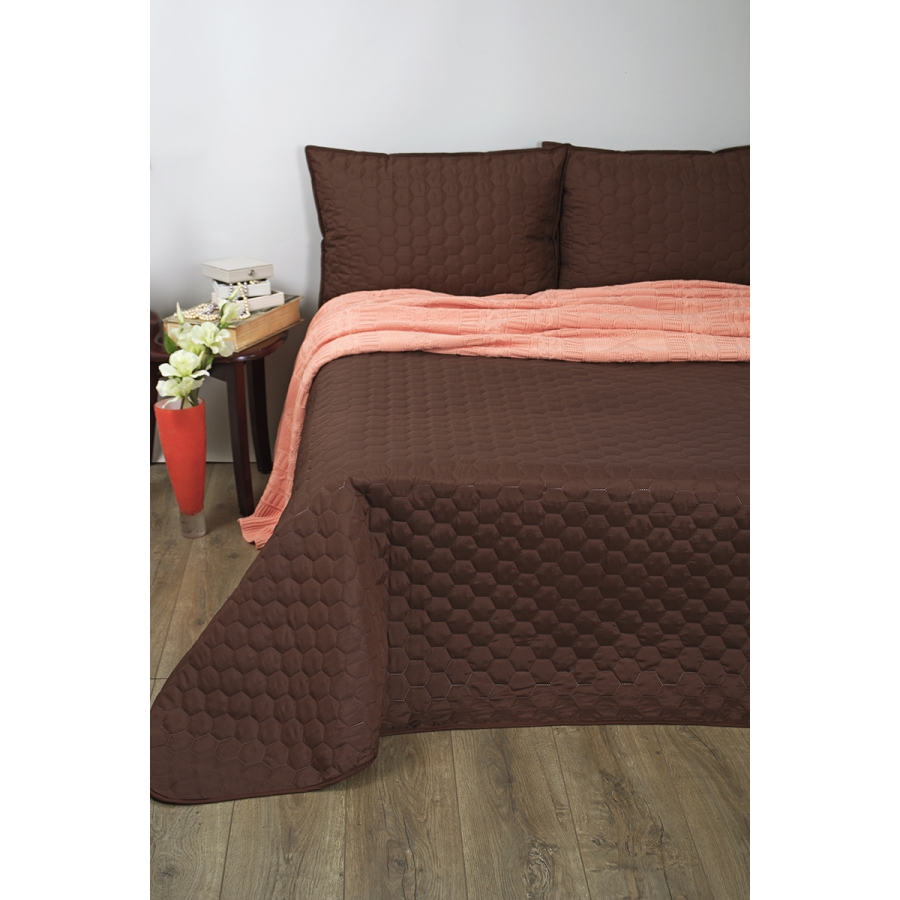 

Покрывало Lotus Broadway - Comb коричневый 200*220