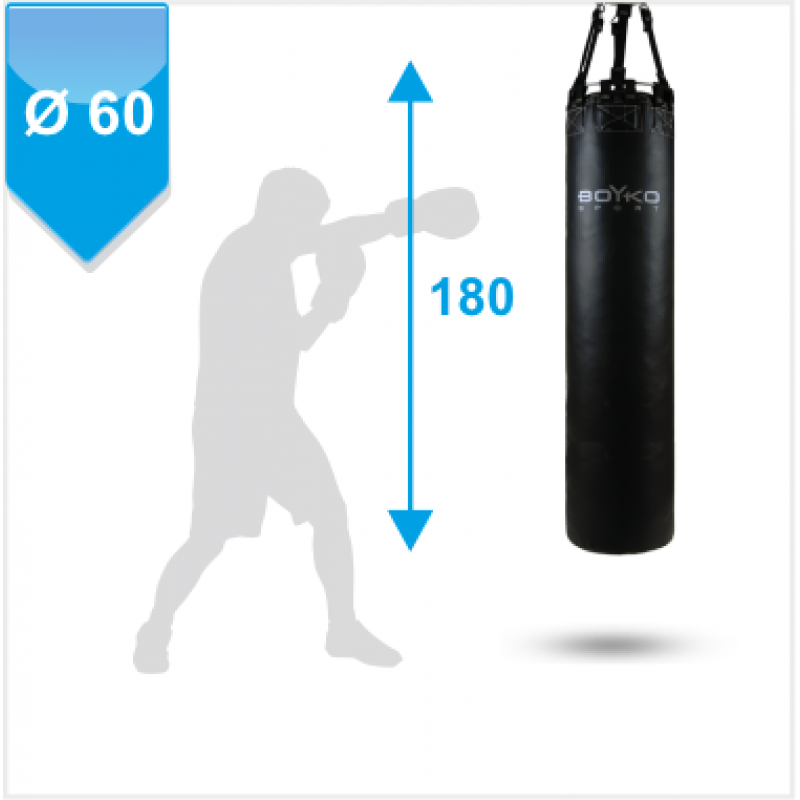 

Мешок боксерский Boyko-Sport цилиндрический 180х60 см, код: bs0412603306-BK