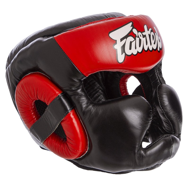 

Шлем боксерский с полной защитой кожаный Fairtex Close, код: HG13-CLOSE-S52