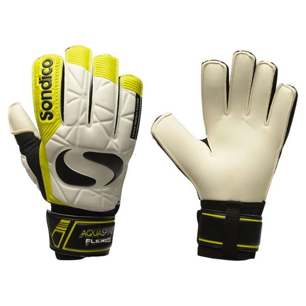 

Вратарские перчатки Sondico Aquaspine Goalkeeper Gloves Mens 11 White/Yellow