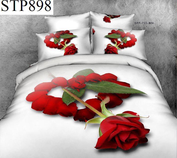 

Постельное белье семейное сатин Love You белое 160х220 см (0304)