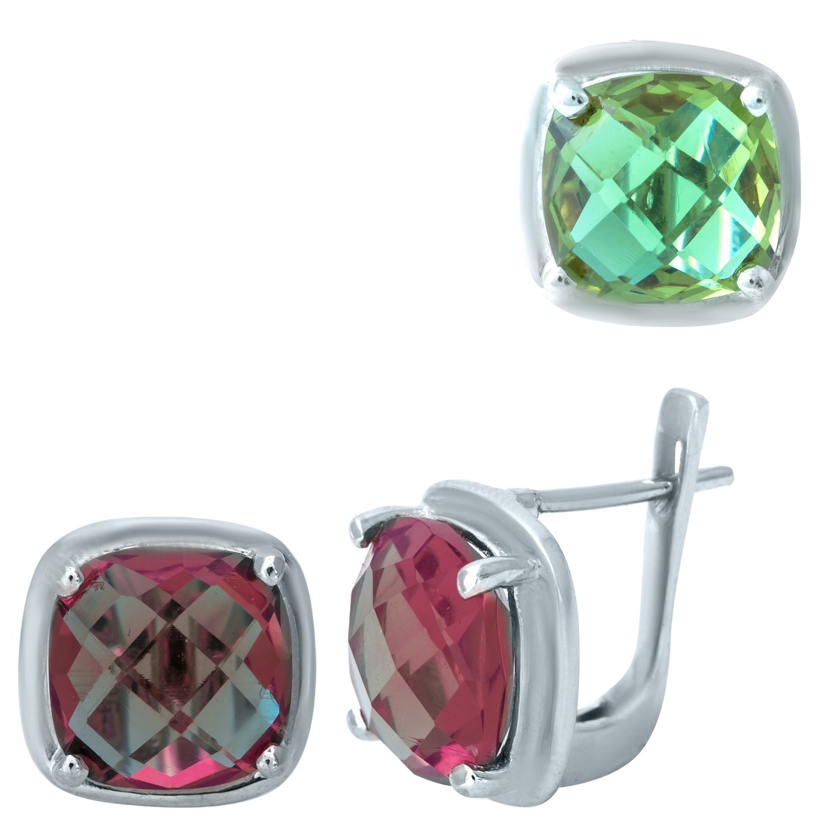 

Серебряные серьги MG с Султанит султанитом