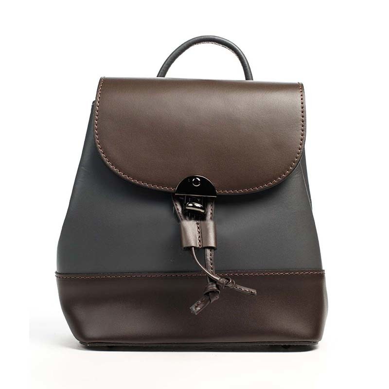 

Городской кожаный рюкзак Italian Bags Коричневый