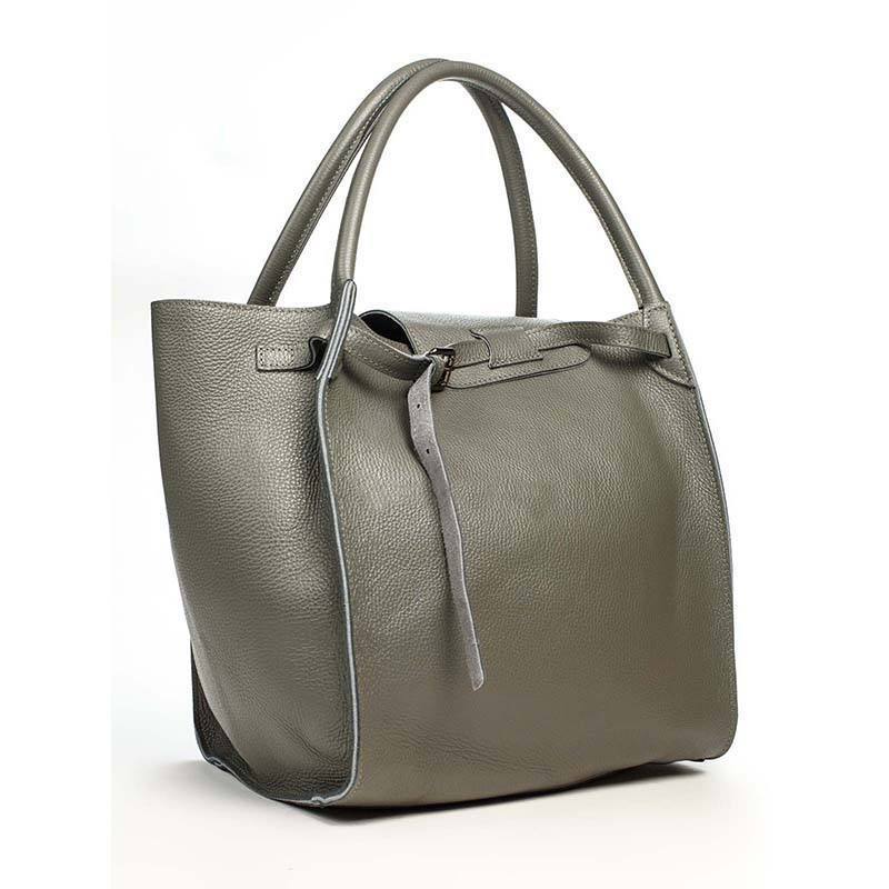 

Женская кожаная сумка Italian Bags Серый